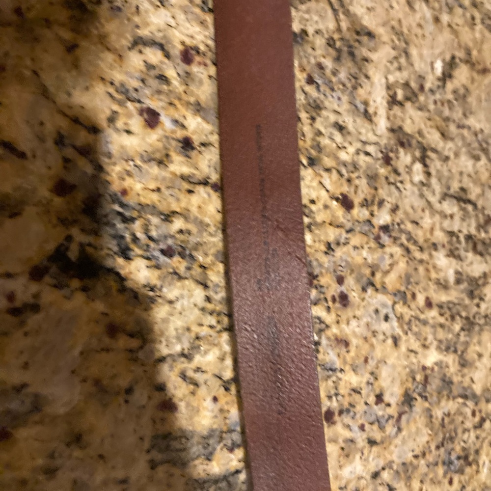 Banana Republic Cognac Brown Tumbled Leather Belt - Picture 7 of 9